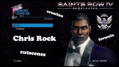 Saints Row IV | Chris Rock (creation formula & cutscenes) #Oscars2022 #DaveChappelle #WillSmith