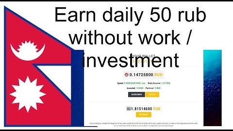 How to earn daily 50 rub without investment/work online in nepal | Earn with Dipesh.