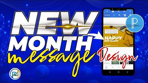 Happy new month message design | Pixellab tutorial
