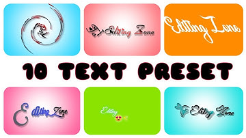 Top 10 🔥 Text Animation Presets 2022 || Alight Motion Text Animation Presets || Text Effect Presets