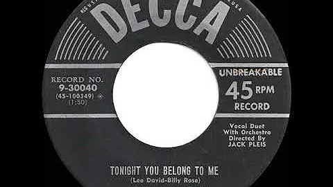 1956 Karen Chandler & Jimmy Wakely - Tonight You B...
