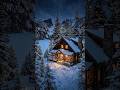 Aesthetic Winter Cabin Moments☃️❄️ #cabinlife #logcabin #trending #shorts #travel