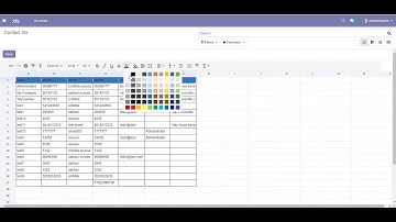 Odoo web excel