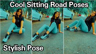 Cool Sitting Road Poses Easy And Stylish Pose Instagram Poses Santoshi Megharaj