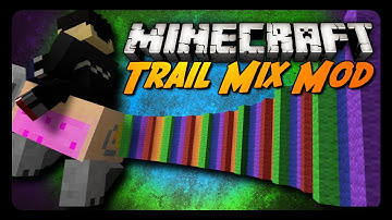 Minecraft Mod Review: TRAIL MIX MOD! (Nyan Pig Launcher, Ignition Horses & More!)