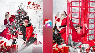 Marry Christmas Photo Editing  PicsArt Tutorial || PicsArt Santa Claus (Christmas) Photo Editing. screenshot 5