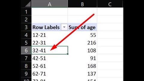 How to group data into intervals in excel