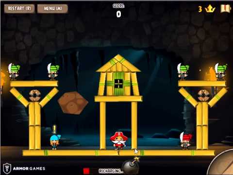 Siege Hero: Pirate Pillage Walkthrough - Levels 1-15