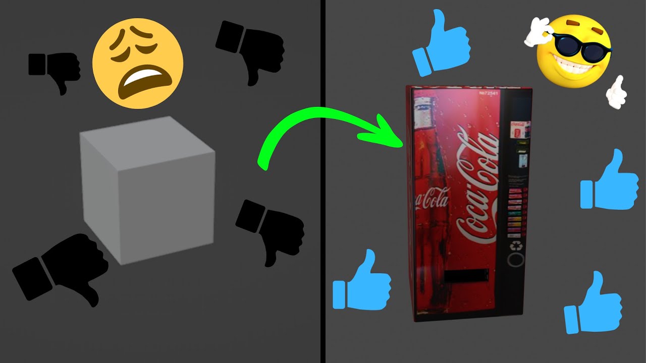How to Make a Simple Vending Machine with UV Projection- Blender - YouTube