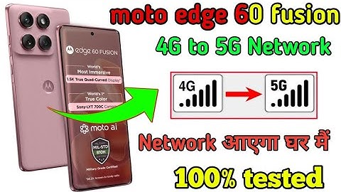 Motorola edge 60 fusion 5G Network settings // how to fix network problem in moto edge 60 fusion