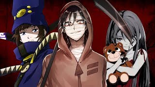 PERSONAJES DE TERROR EN EL ANIME RAP | Halloween 2019 | Kinox