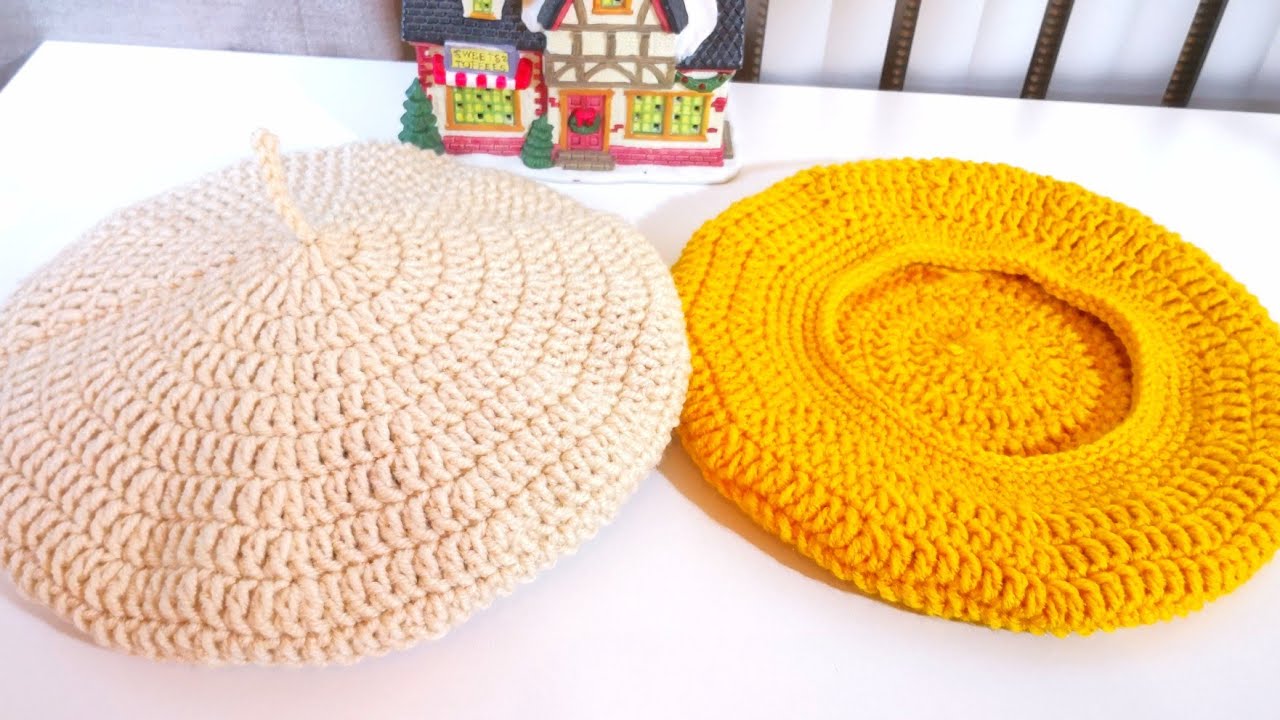 Tig Isi Ressam Beresi Yapimi Easy Crochet Hat Eng Subt Youtube Krose Sapka Tig Isleri Tig Isi Orguler