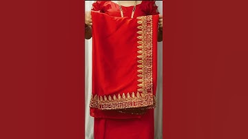 😳35 seconds Tightfitting heavy border full saree draping tutorial |use draping tricks #shortsvideo