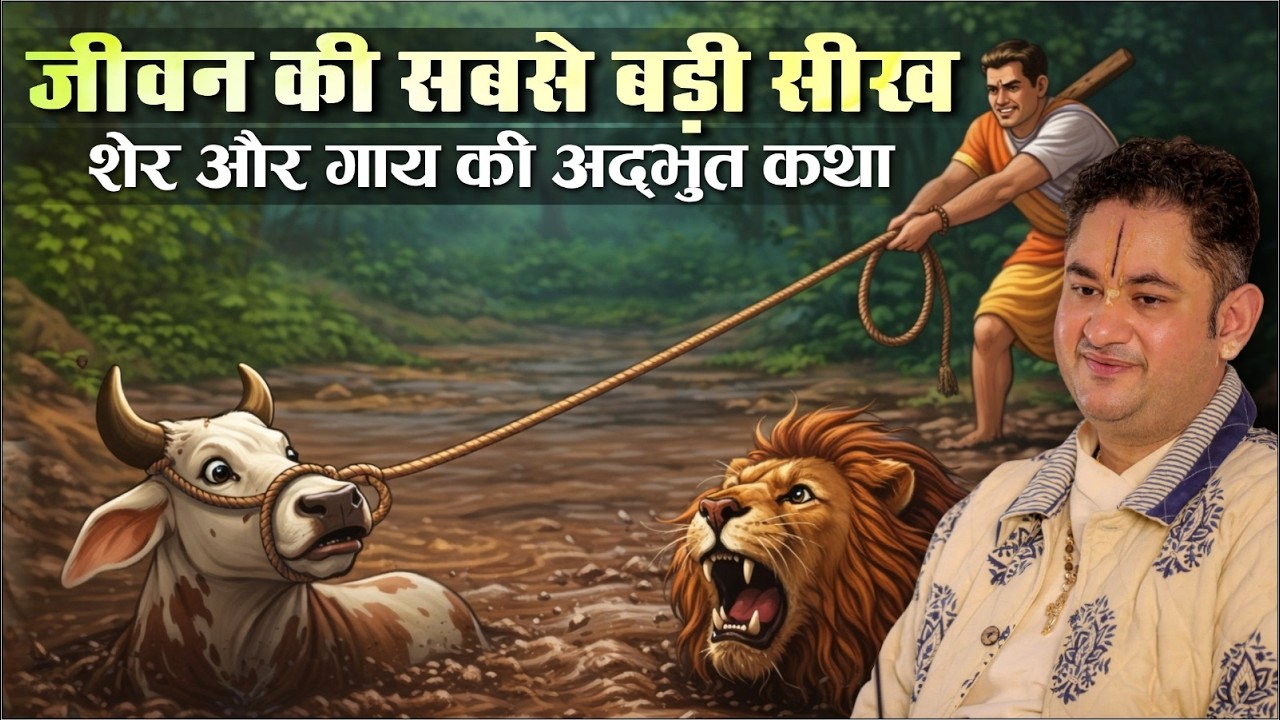 अहंकारी शेर vs भक्त गाय | जीवन की सबसे बड़ी सीख | #life #sripundrik @SriPundrik