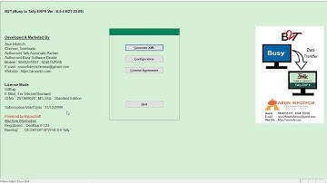 Busy2Tally Data Conversion Tool...........Tally.ERP9