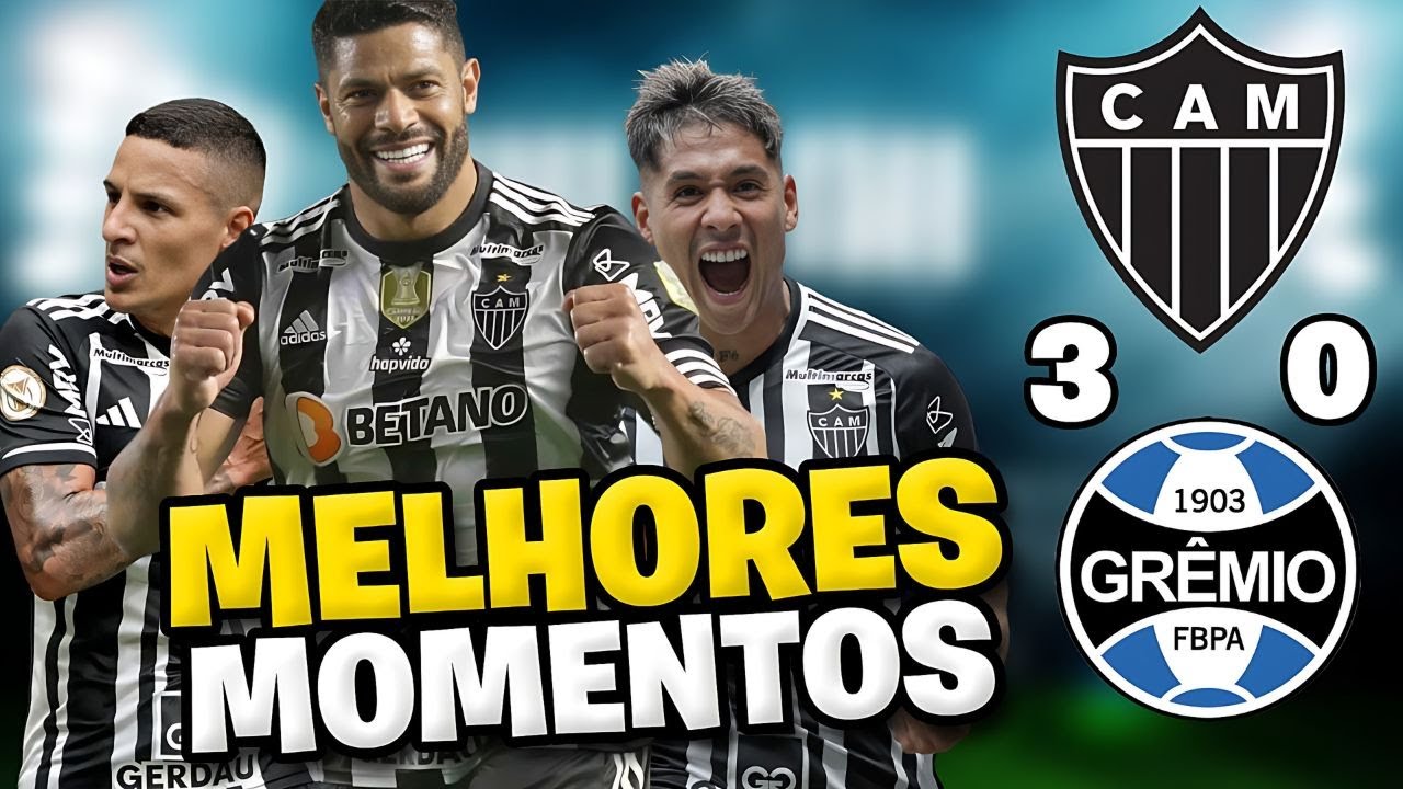 MELHORES MOMENTOS DE ATLÉTICO 3 X 0 GRÊMIO. Notícias do Atlético ...