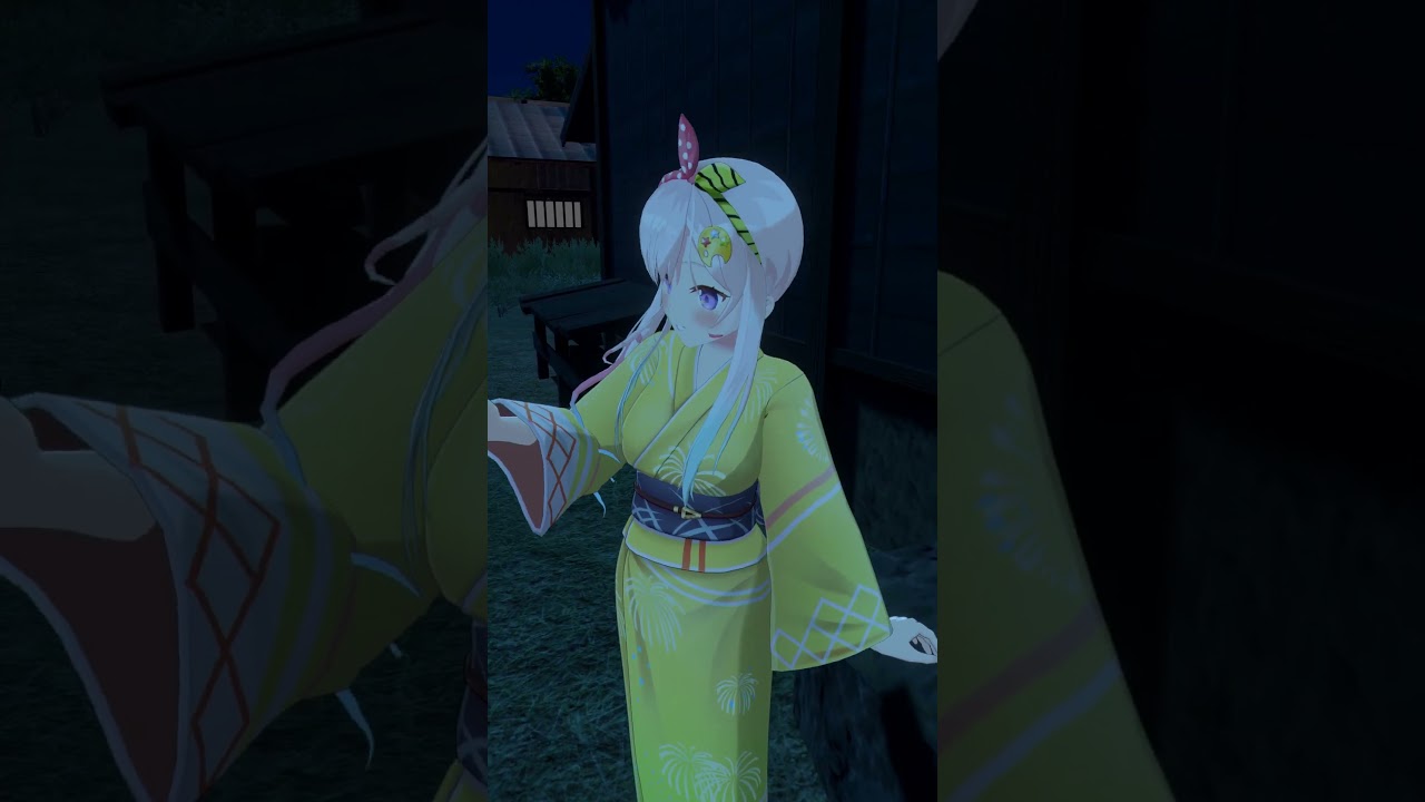 はじめての線香花火 💚🎇 #holonatsuParadise #ホロナツpiece #shorts