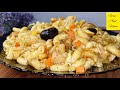 chicken & vegetable macaroni | recipe with fork & flame