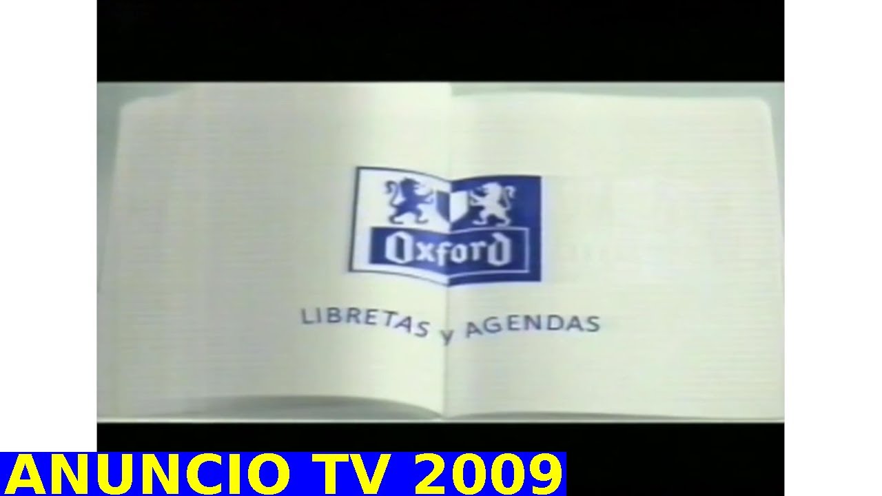 Anuncio Oxford Libretas y agendas 2009 comercial