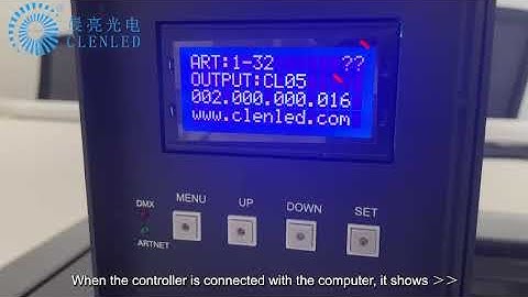 How to connect CL-804PS controller with Mad show?