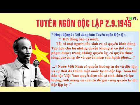 Video Lịch sử 5 |Bác Hồ đọc tuyên ngôn độc lập| - youtube