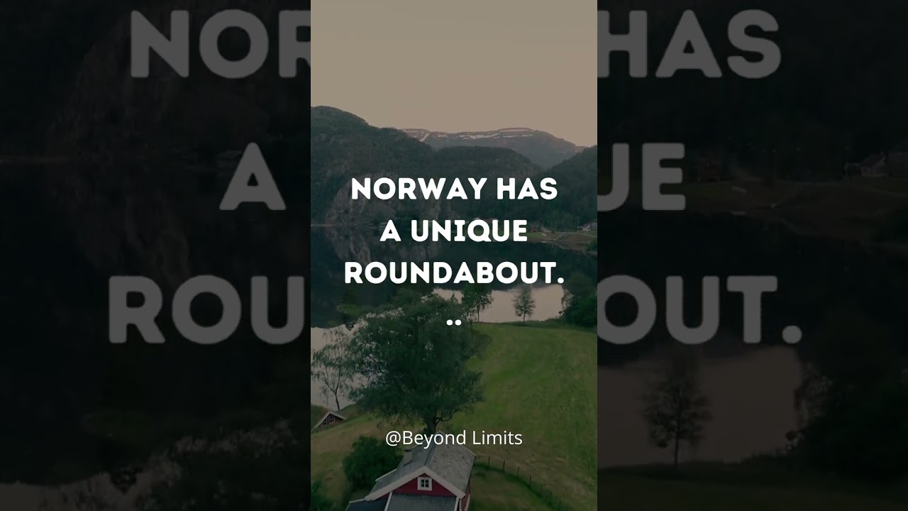 "Roundabouts Reimagined: Norway's Otherworldly Circular Route"