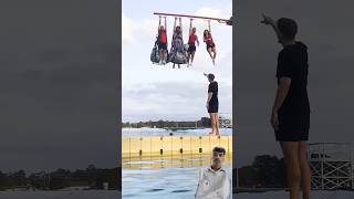 Last One Hanging Win Money 💰 #stunt #funny #challenge #hanging
