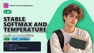 L-07: Stable softmax and temperature – Preventing Overflow in LLMs #llm #agents #python