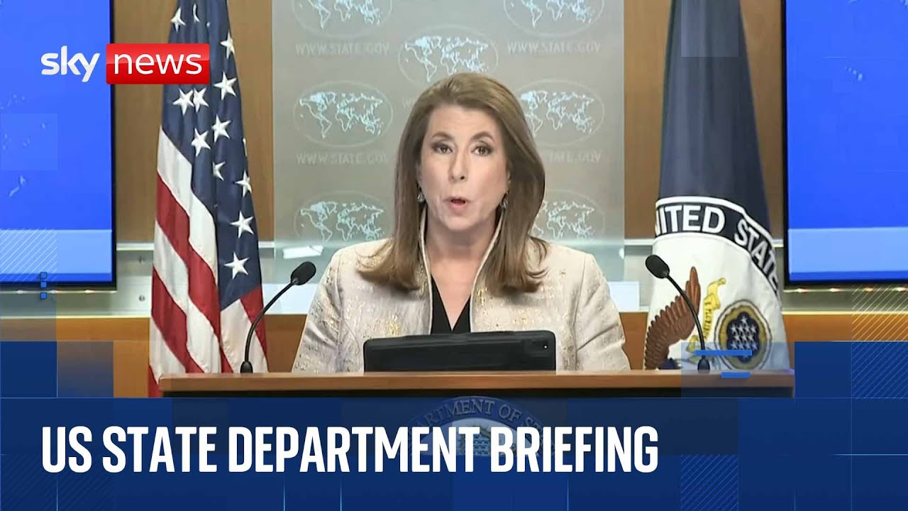 US State Department briefing as Trump says  'we will have a deal with China'