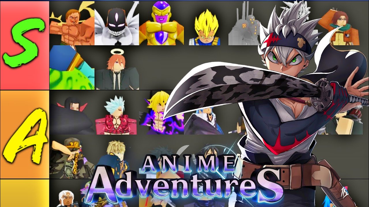 Melhor TIER LIST ATUALIZADA do ANIME ADVENTURES !!! 