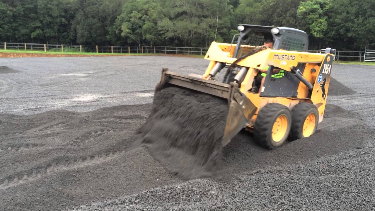 spreading the topsoil by bobcat maneuvers YouTube