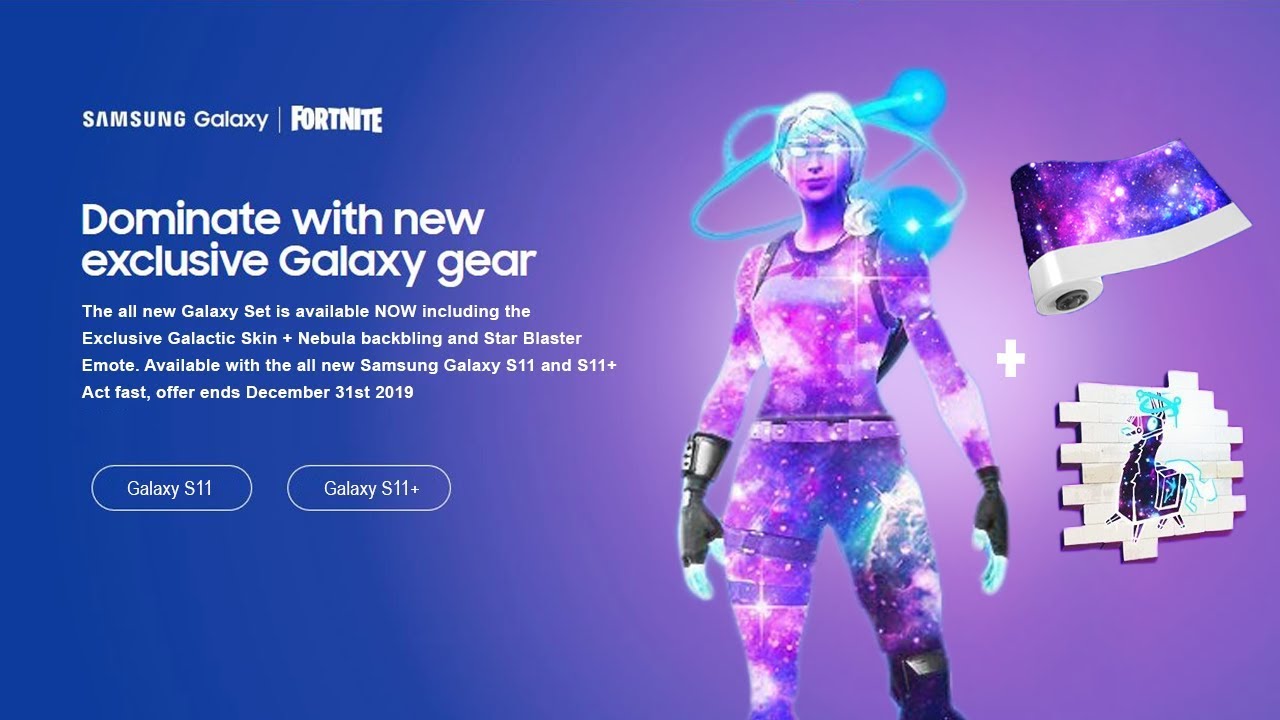 the New GALAXY SKIN in Fortnite (EXCLUSIVE) YouTube