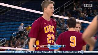 Men's Volleyball: USC 1, UCLA 3 - Highlights (1/23/16)