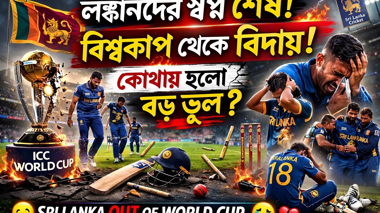 বিশ্বকাপ থেকে শ্রীলঙ্কার বিদায় | T20 world cup 2026