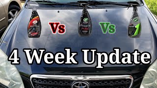 4 Week Update Turtle Wax Seal N Shine Vs Graphene Flex Wax Vs Hybrid Solutions Ceramic Spray