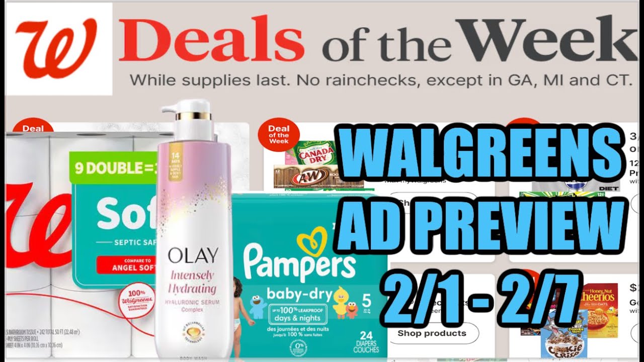 Анонс рекламы Walgreens (с 1 по 7 февраля)