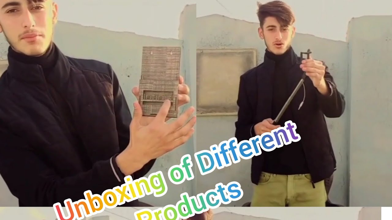 Unboxing Of Different Products ( Tripod stand , Selfie Stick and Infinix box).