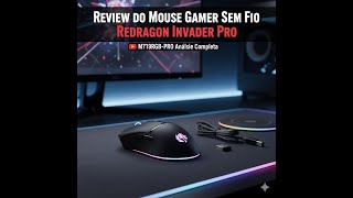 Mouse Gamer Sem Fio Redragon Invader Pro M719RGB PRO