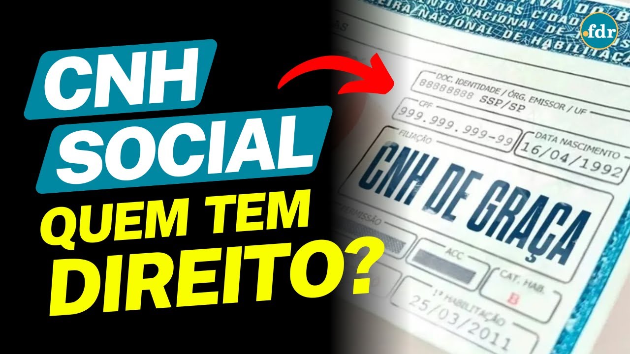 CNH SOCIAL 2025: QUEM TEM DIREITO À CARTEIRA DE MOTORISTA DE GRAÇA?
