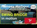 Ramsey Harbour Swing Bridge in motion