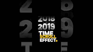 Create Trending Time Scroll Effect in CapCut Like a Pro #capcut #scrolling #shorts