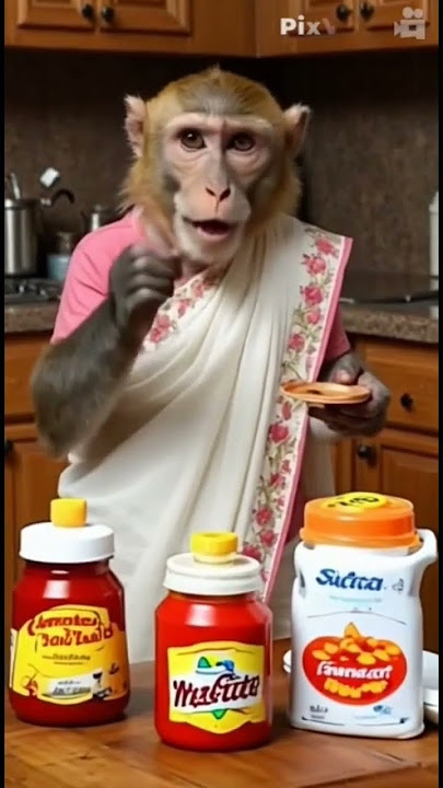 L M  Vs  A M #comedy #trending #funny #monkey Dance