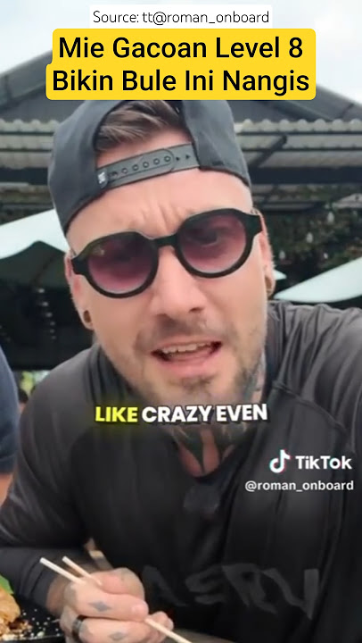 The Spicy Level 8 Gacoan Noodles Make Foreigners Cry #reaction #indonesia #food #youtubeshorts #v...
