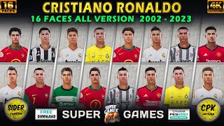 Cristiano Ronaldo Face All Version 2002 - 2023 (Sider ◆ CPK) ◆ PES 2021 ◆ جميع أوجه رونالدو بيس 2021