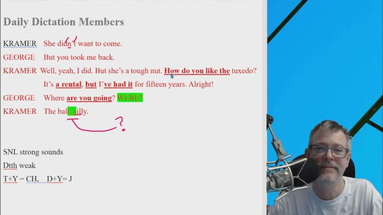 Daily Dictation 482 ANSWERS! Let's Master English with Coach Shane