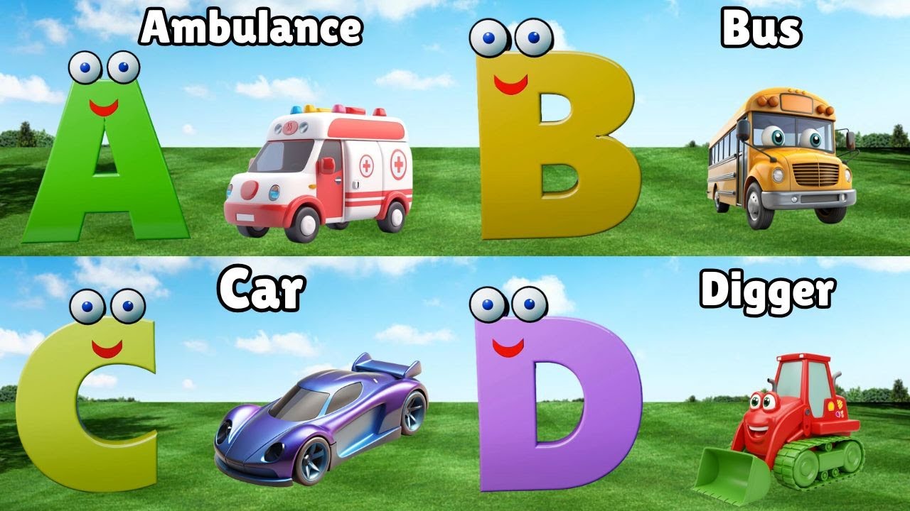 ABC Song Phonics, Transportation Song, ABC Song, Alphabet Educational ...