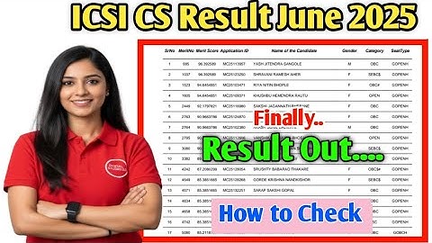 icsi result june 2025 out🙂 how to check icsi cs result 2025📢 cs result june 2025 today