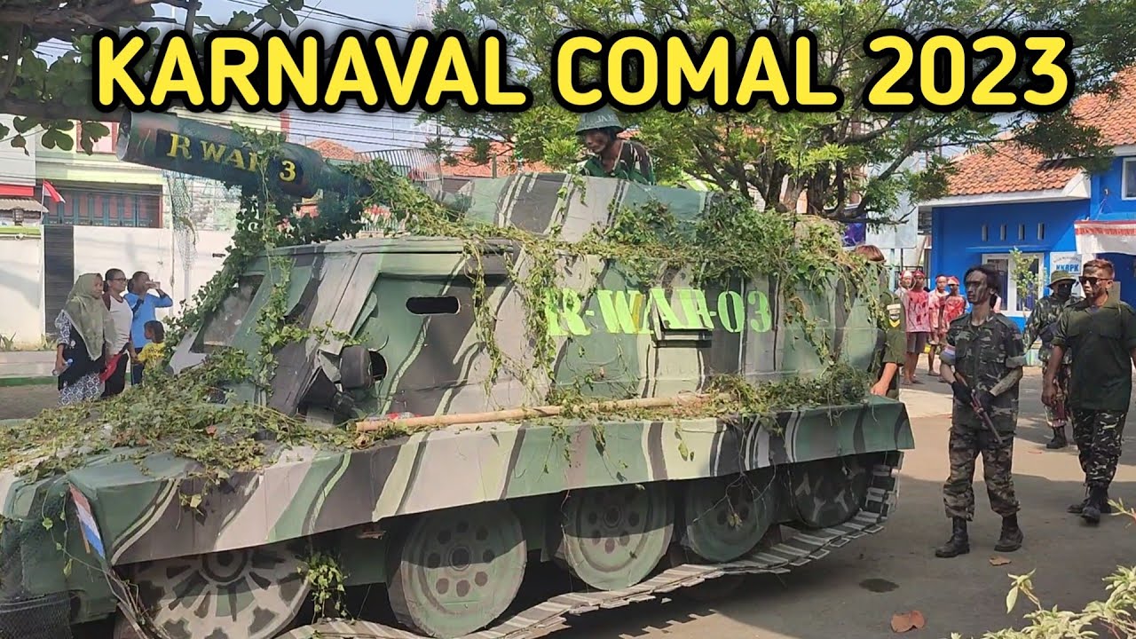 HEBOH ADA TANK‼️ KARNAVAL COMAL TAHUN 2023‼️BIKIN PANIK PENONTON