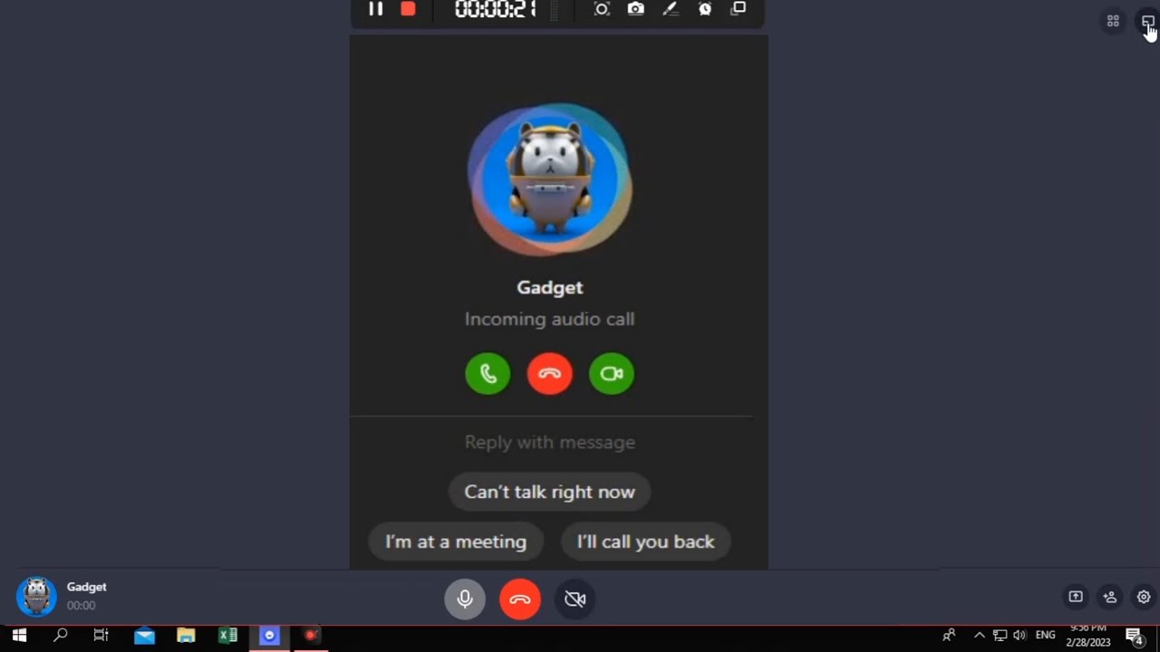 Windows Incoming Call TamTam.EXE incoming Call,outgoing call on windows 10 - YouTube
