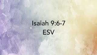 ESV: A Child Is Born - Isaiah 9:6-7 Bible Memory Verse Song - English Standard Version